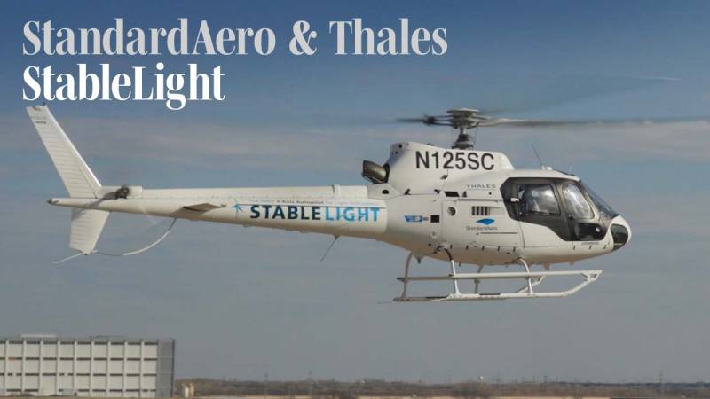 StandardAero & Thales Offer StableLight Autopilot for Airbus AS350/H125 Helicopters